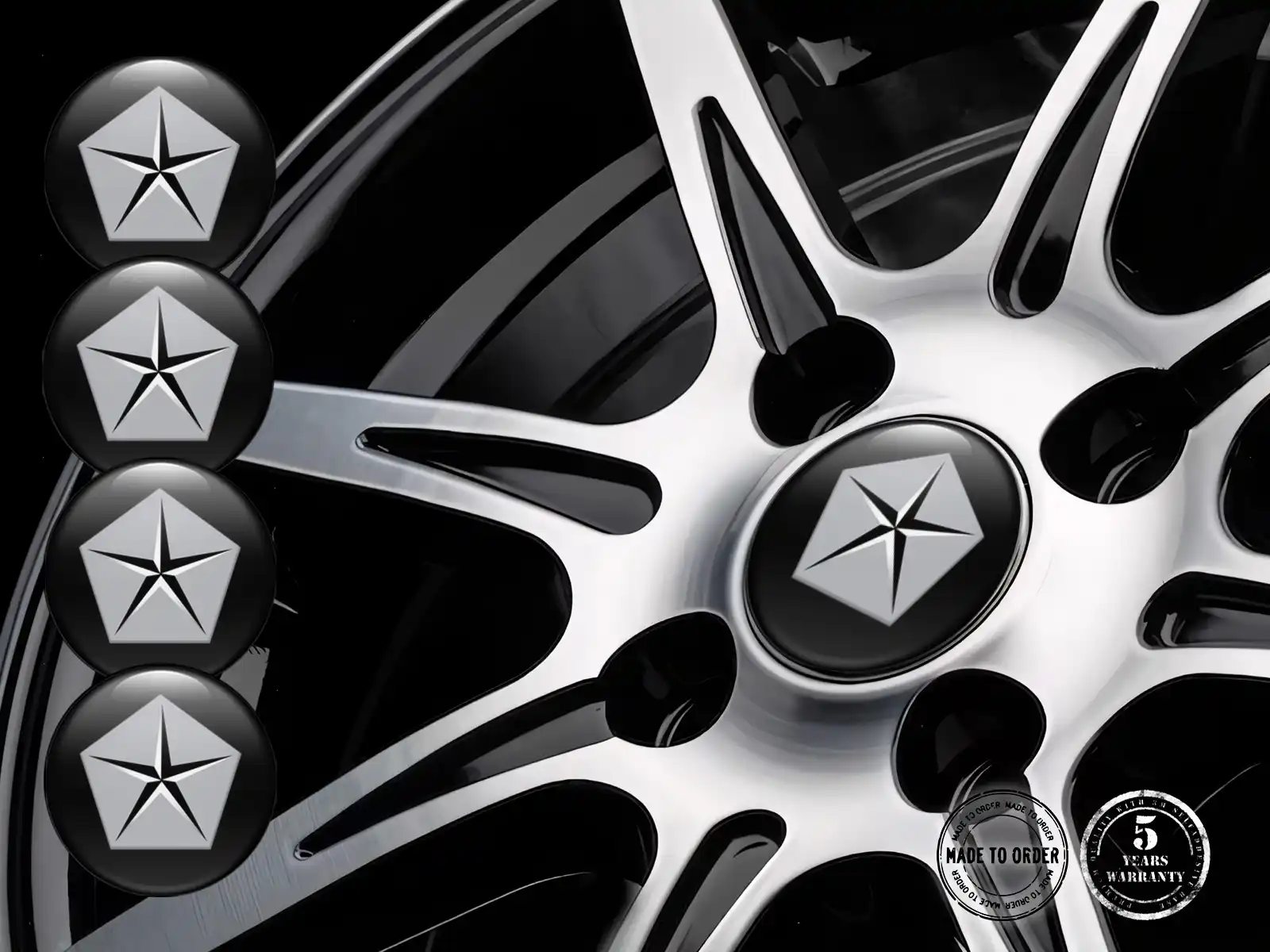 Chrysler  Radaufkleber Edition Luxus-Silikon-Stil